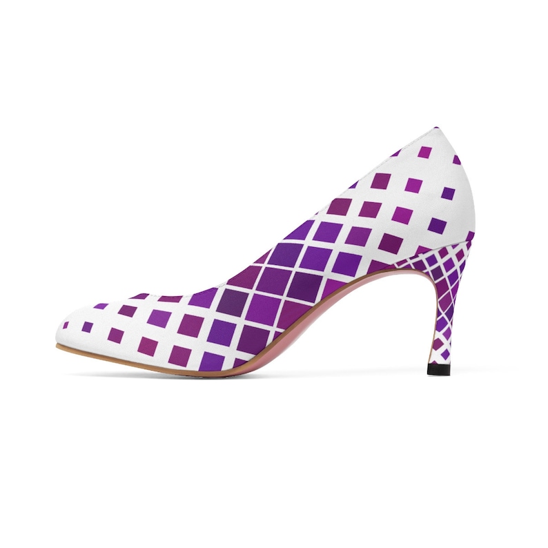Women/'s Purple And White High Heels