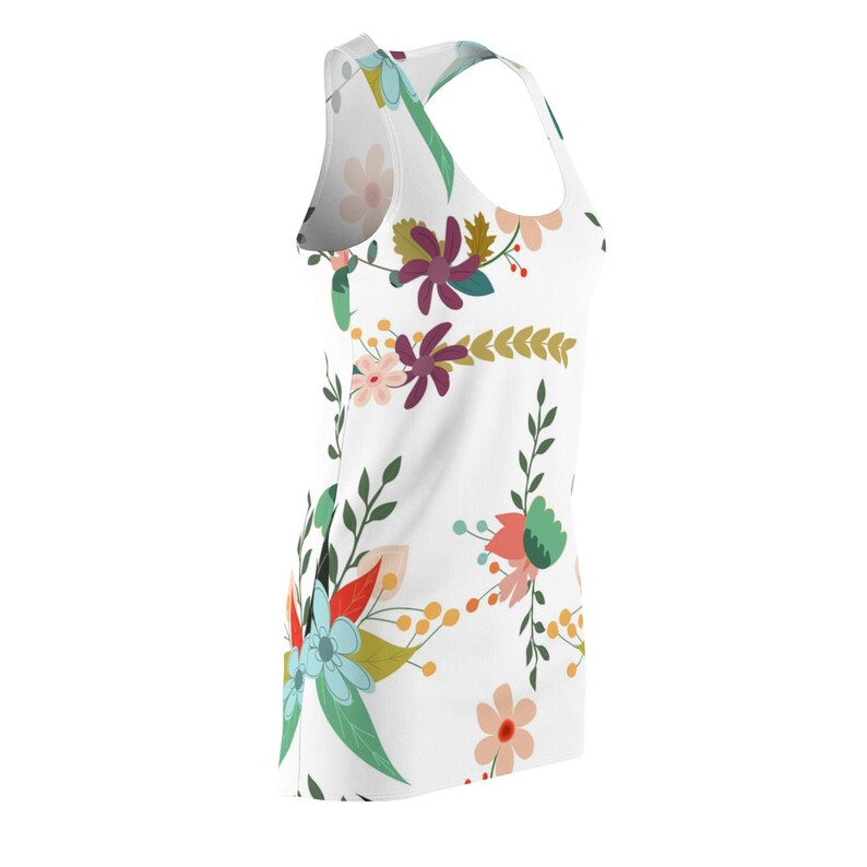 Women/'s Flower Cut /& Sew Racerback Dress
