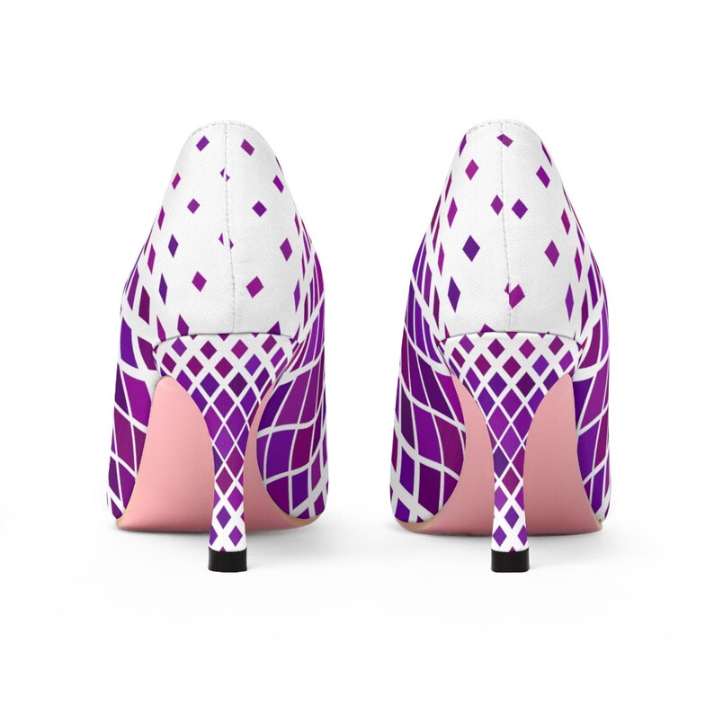 Women/'s Purple And White High Heels