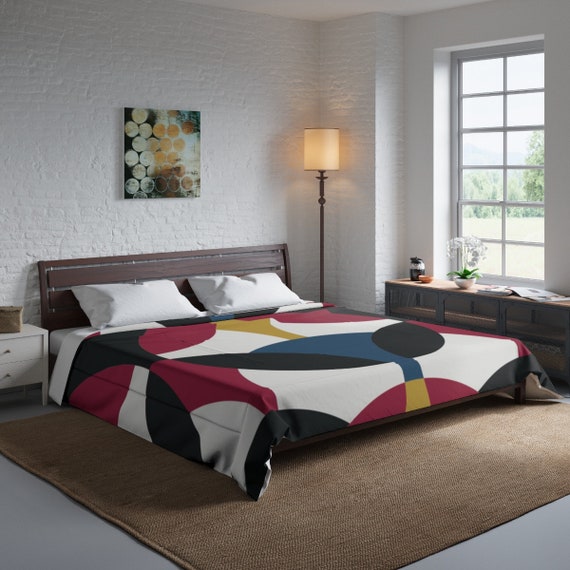 Multi Color Redblueyellow And Black Comforter Etsy
