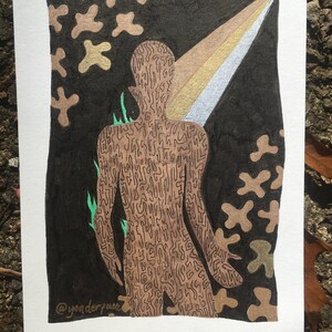 Ändern Illustrierte Postkarte.  5 x 7. Original-Kunstwerk von @Yonderpuss 2019