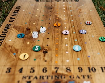 Horse Race Board Game with Magnets
