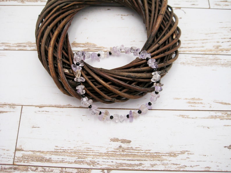 gemstone bracelet Dainty splinter bracelet with ametrin and spinel 925 silver