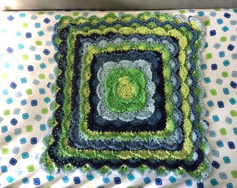 Fluffy Meringue Stitch Baby Blanket