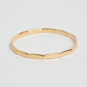 Hammered Stacking Ring