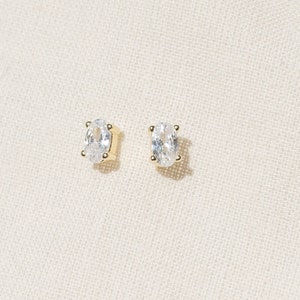 Oval Prong Studs