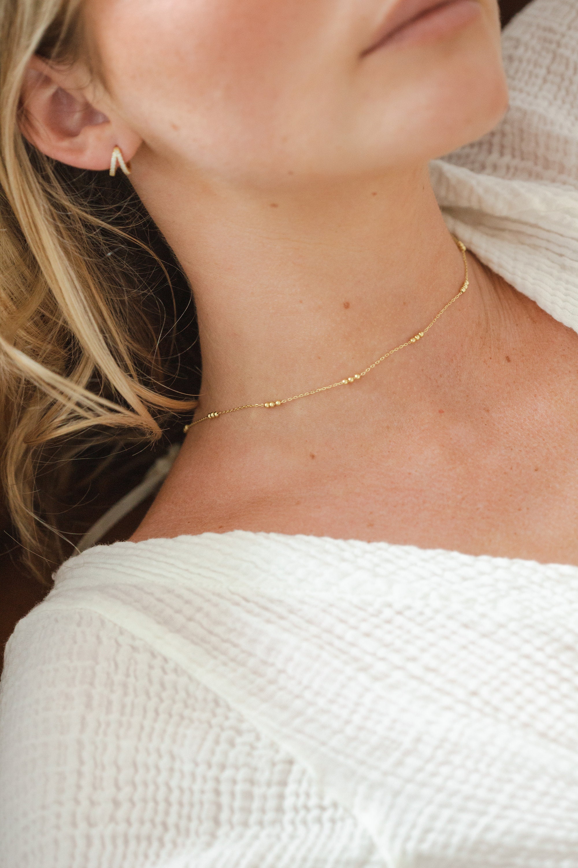 Elin Triple Gold Ball Necklace - Etsy