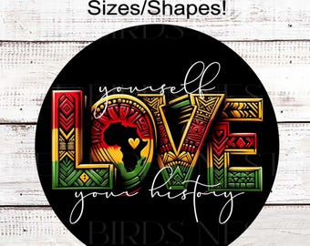 Juneteenth Wreath Sign, African American Love, Black History Month- ET2061