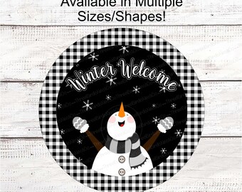winter welcome sign etsy