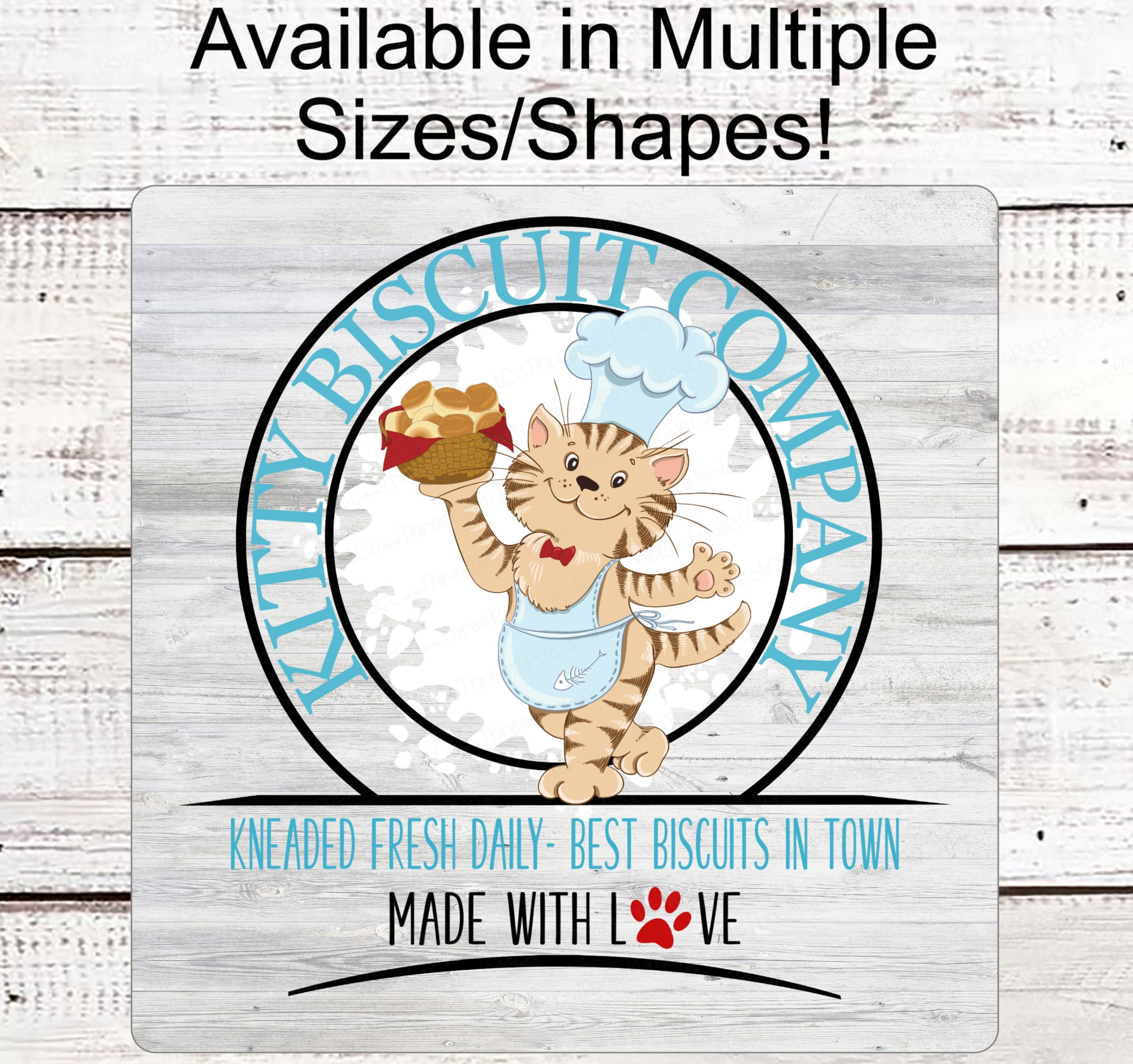 Kitty Biscuits Sign Cat Sign Cat Wreath Sign Paw Etsy España