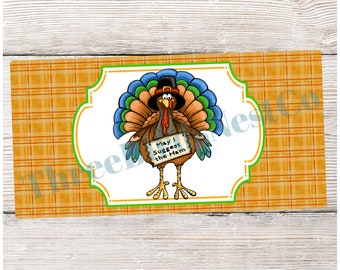 Turkey Sign - Thanksgiving Sign - Fall Wreath Sign - Thanksgiving Turkey - Autumn Wreath - Autumn Sign