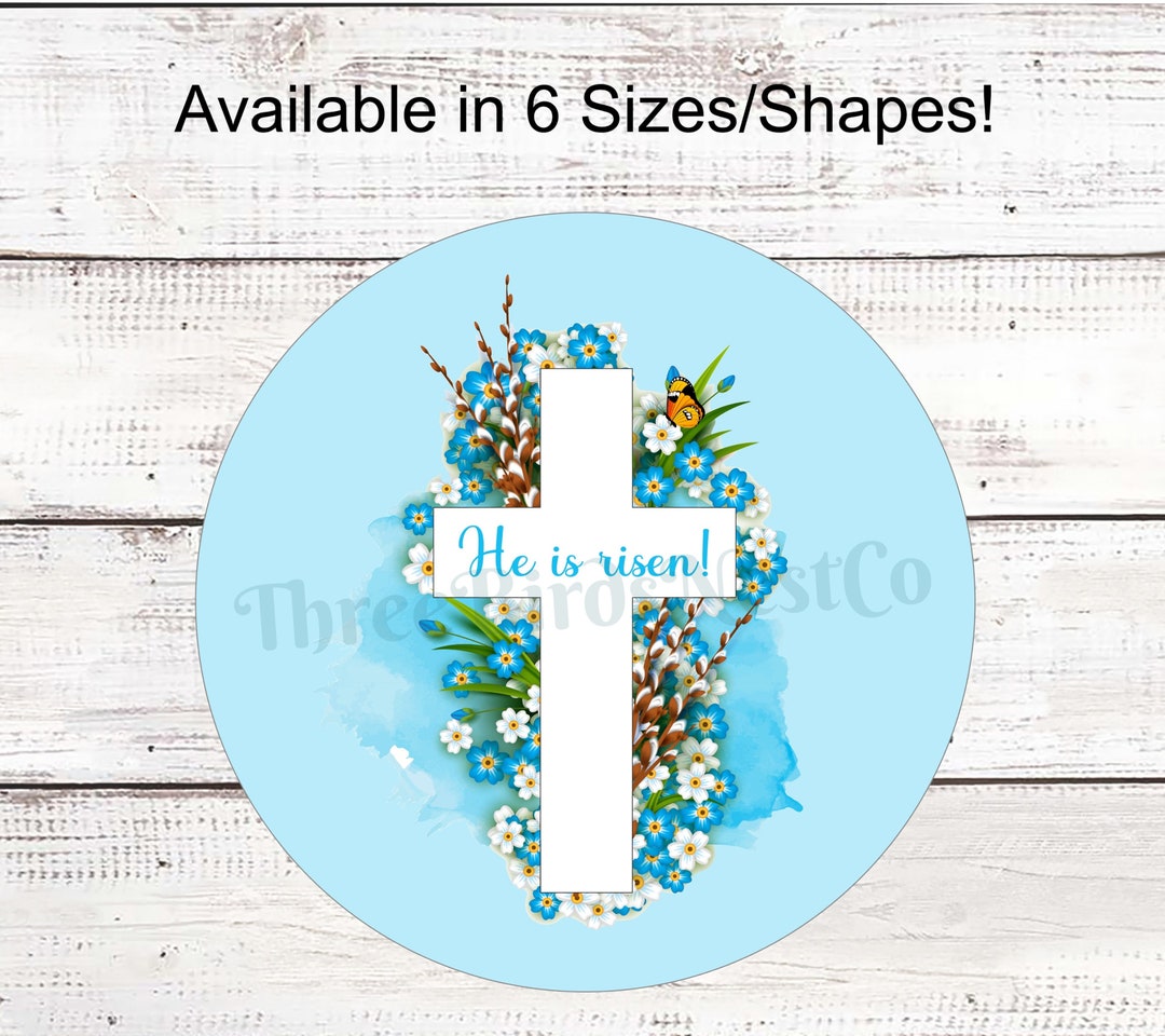 He is Risen Wreath Sign He is Risen Sign He is Risen Etsy