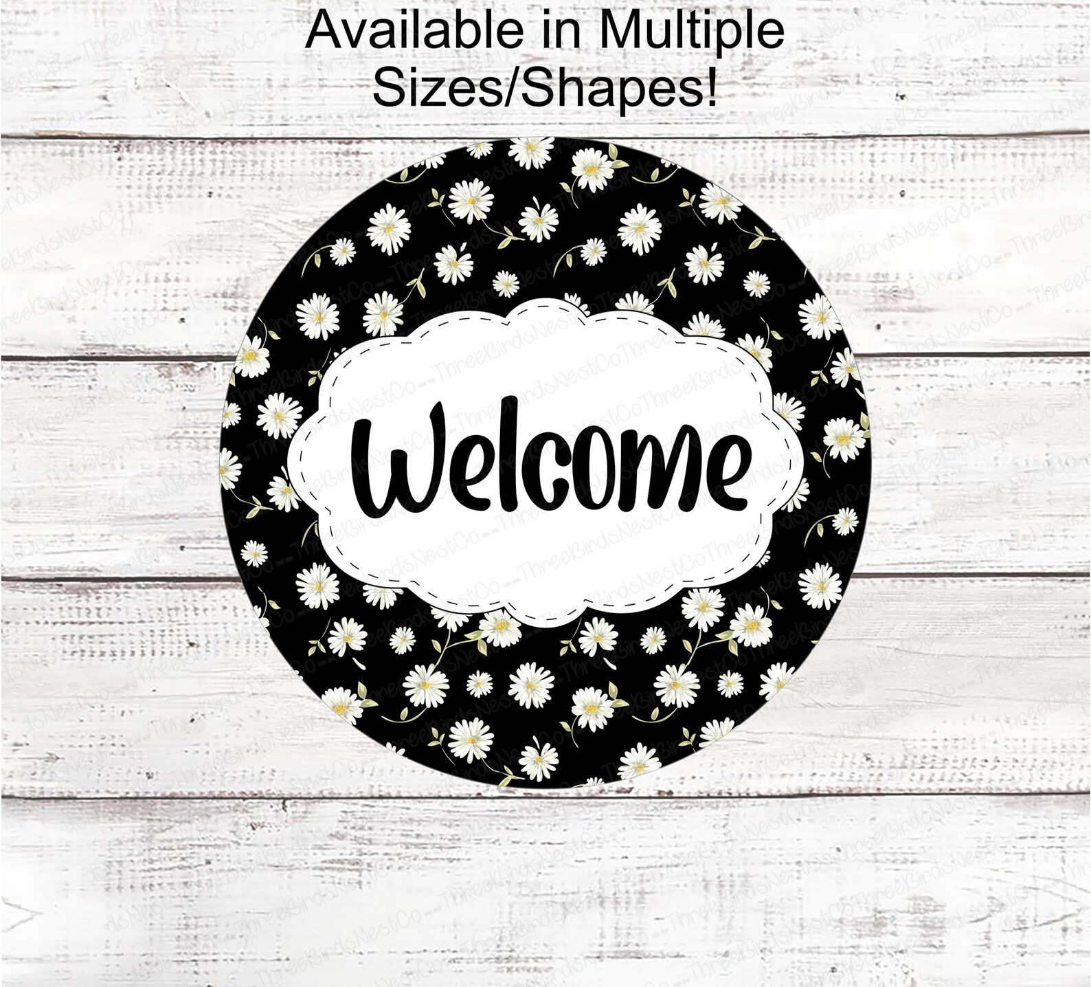 Home Wreath Sign Daisy Sign Daisy Wreath Spring Wreath Etsy