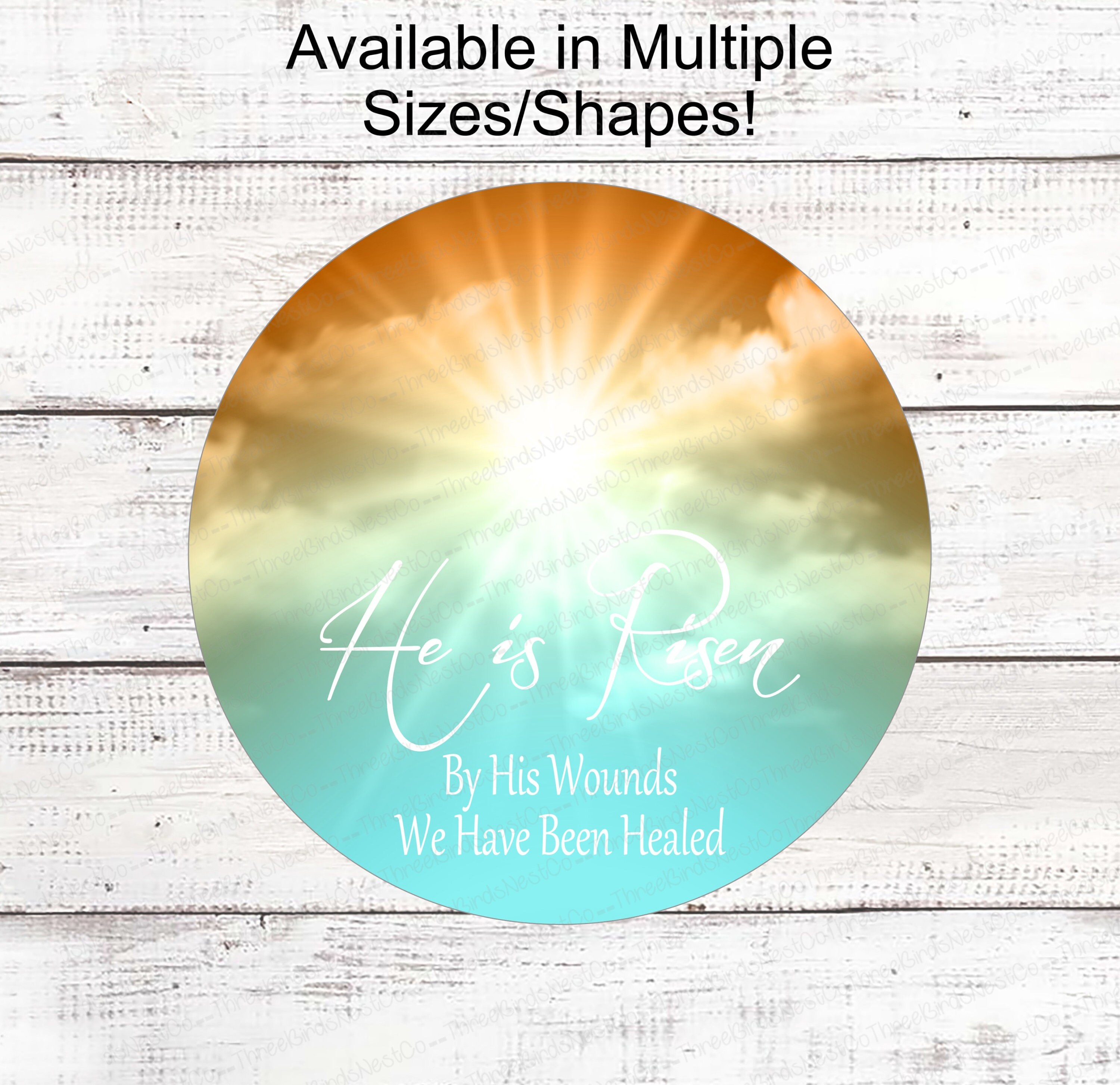 He is Risen Wreath Sign Sunrise Sign He is Risen Sign He Etsy