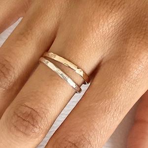 Band ring gold, 14k gold filled ring, hammered ring, wedding band, handmade rings, stackable rings, minimalist rings, handmade rings.