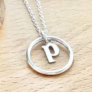 Personalized necklaces for women, initial necklace, open circle necklace, karma necklace, infinity necklace, birthday gift for girlfriend.
