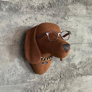 3D Hundekopf, Wanddekor, Wohndekor, Tierköpfe, Hundefigur, Geschenk für Zuhause, Tierfigur, Kinderzimmerdeko, Bestseller Wandkunst