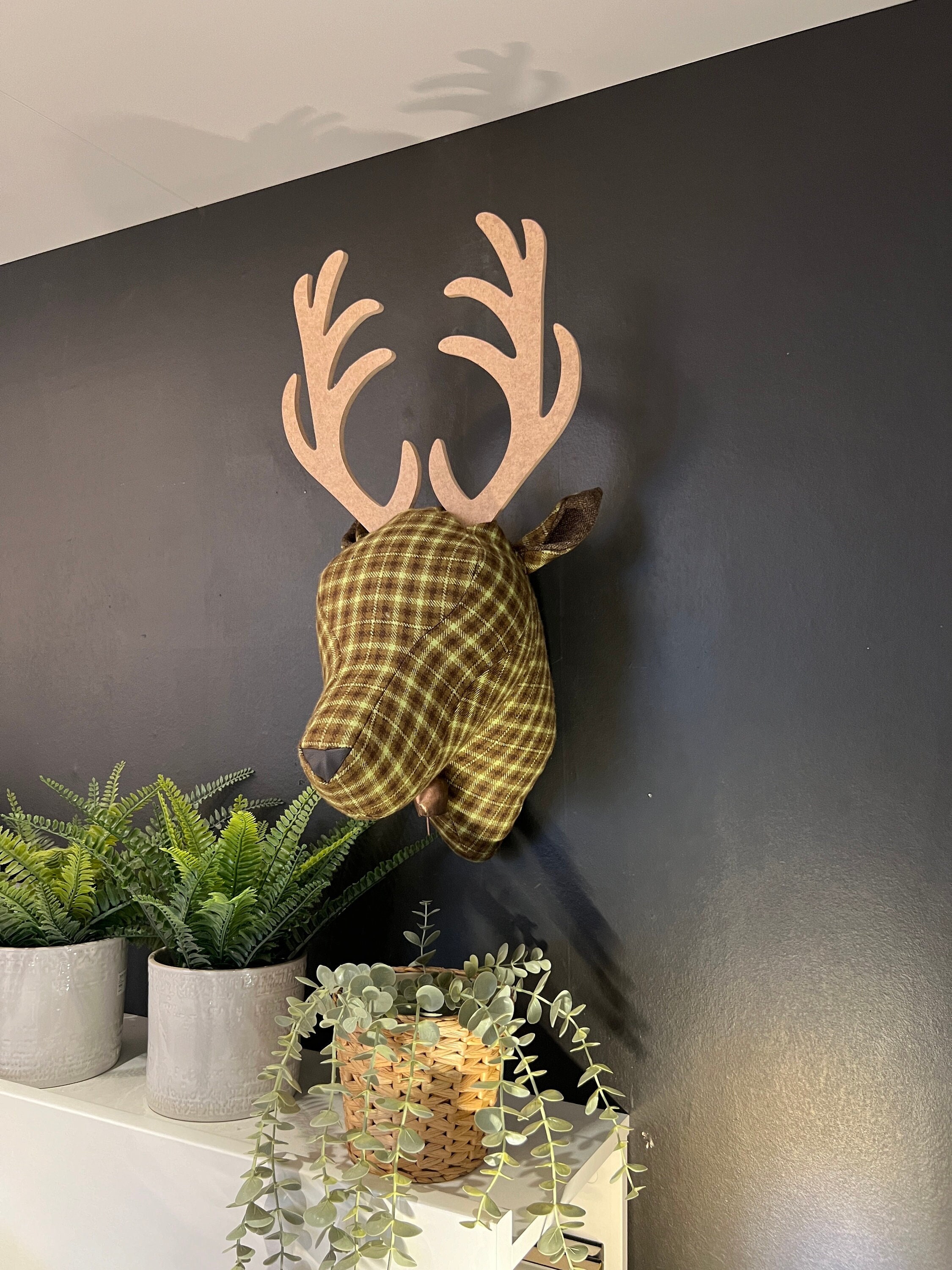 Deer Head, Wall Decor, Room Decor, Deer Figure, Animal Head, Home Gift İdea, Fireplace Decor, Noel Decor, Home Decor,
