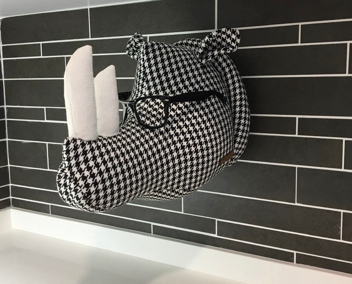 サイの頭、壁飾り、壁飾りの動物の頭、サイのギフト、サイの置物