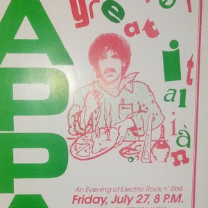 PoSter Frank ZaPPa BiLL Graham PreSentS at the GrEEk BerkeLeY PoSter