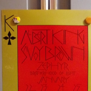 PoSter ALbert King SaVoY BroWn BG213 BiLL Graham FiLLmore WeSt 1970 FirSt Print PoSter