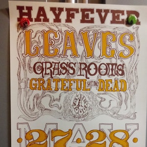 PoSter The Leaves Grateful Dead Avalon Ballroom FD10-2 Bill Graham FiLLmore PoSter