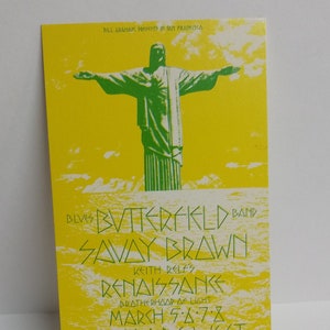 Ticket PauL BuTTerfieLd BlueS Band SaVoy Brown BG 221 BiLL Graham FiLLmore Fri. Ticket
