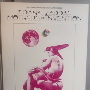 PoSter Frank ZaPPa MotherS of InVention BoZ ScaGGS BG 255 BiLL Graham FiLLmore PoSter