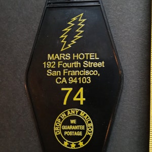 KeY Chain GratefuL Dead MarS HoteL Retro NoVeltY MoteL KeYchain Not Vintage