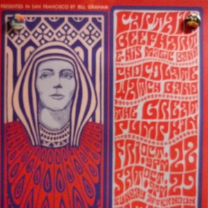 PoSter Captain BEEfheart & The Magic Band BG34-2 BiLL Graham FiLLmore PoSter
