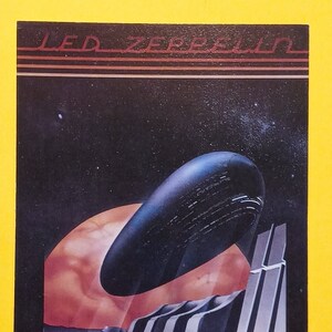 PoStcard Led ZePPeLin RandY Tuten OakLand CoLiseum Stadium Vintage PoStcard