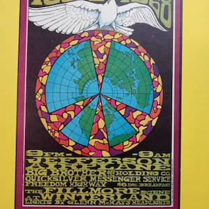 PoStcard JeFFerSon AirpLane BG100 BiLL Graham WinterLand 1967 PoStcard