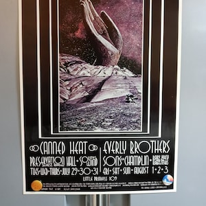 PoSter CaNNed Heat EVerLy BrotherS BG184 BiLL Graham FiLLmore FirSt Print 1969 PoSter