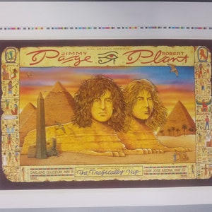 Poster JiMMY Seite Robert PLant TragicaLLY Hip BGP 115 Bill Graham PreSents PrOOf 1995 Poster