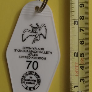 Key Chain Led Zeppelin III Bron-Yr-Aur Novelty Key Chain Not vintage