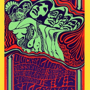 Carte postale Jefferson Airplane Quicksilver BG48 Carte postale BiLL Graham FiLLmore