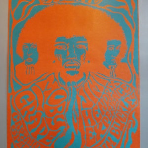 PoSter Jimi HendriX EXperience-MobY Grape-Tim BuckLeY EarL WaRRen ShoWgroundS PoSter