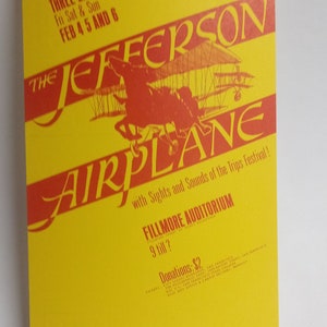 PoStcard JeFFerSon AirpLane BG1 BiLL Graham FiLLmore PoStcard