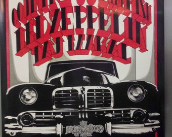 Led Zeppelin Fillmore West 1969 Concert Poster, Randy Tuten, 2010
