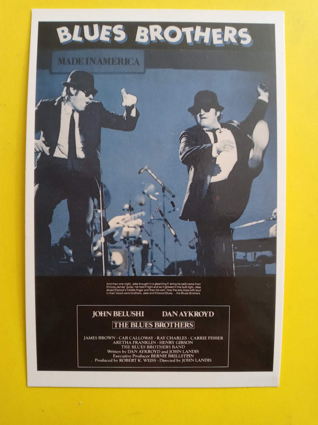 Postcard Blues Brothers Made in America Vintage Movie Postcard Etsy
