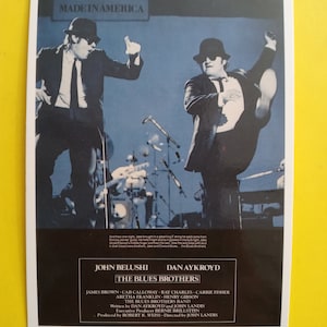 PoStcard BLueS Brothers Made In America Vintage MoVie PoStcard