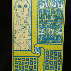 LoVe-MobY Grape-LEE MichaeLS-BG40 BiLL Graham FiLLmore 1967 PoSter