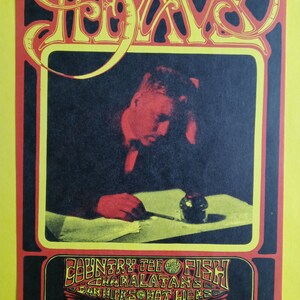Cartão Postal Country Joe & the Fish AvaLoN BaLLrOOm FD103 1968 Cartão Postal