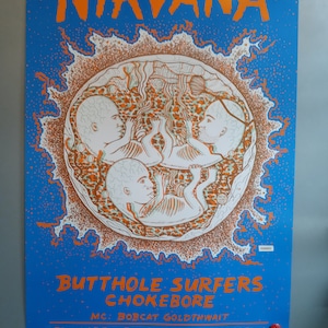 PoSter NirVana-BuTThoLe SurferS BGP90 BiLL Graham OakLand 3D PoSter