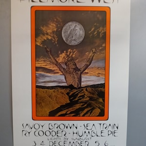 PoSter SaVoY BroWn HumbLe Pie BG259 BiLL Graham FiLLmore 1970 PoSter