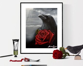 Raven Art Print