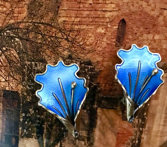 Aksel Holmsen signed Vintage clip earrings