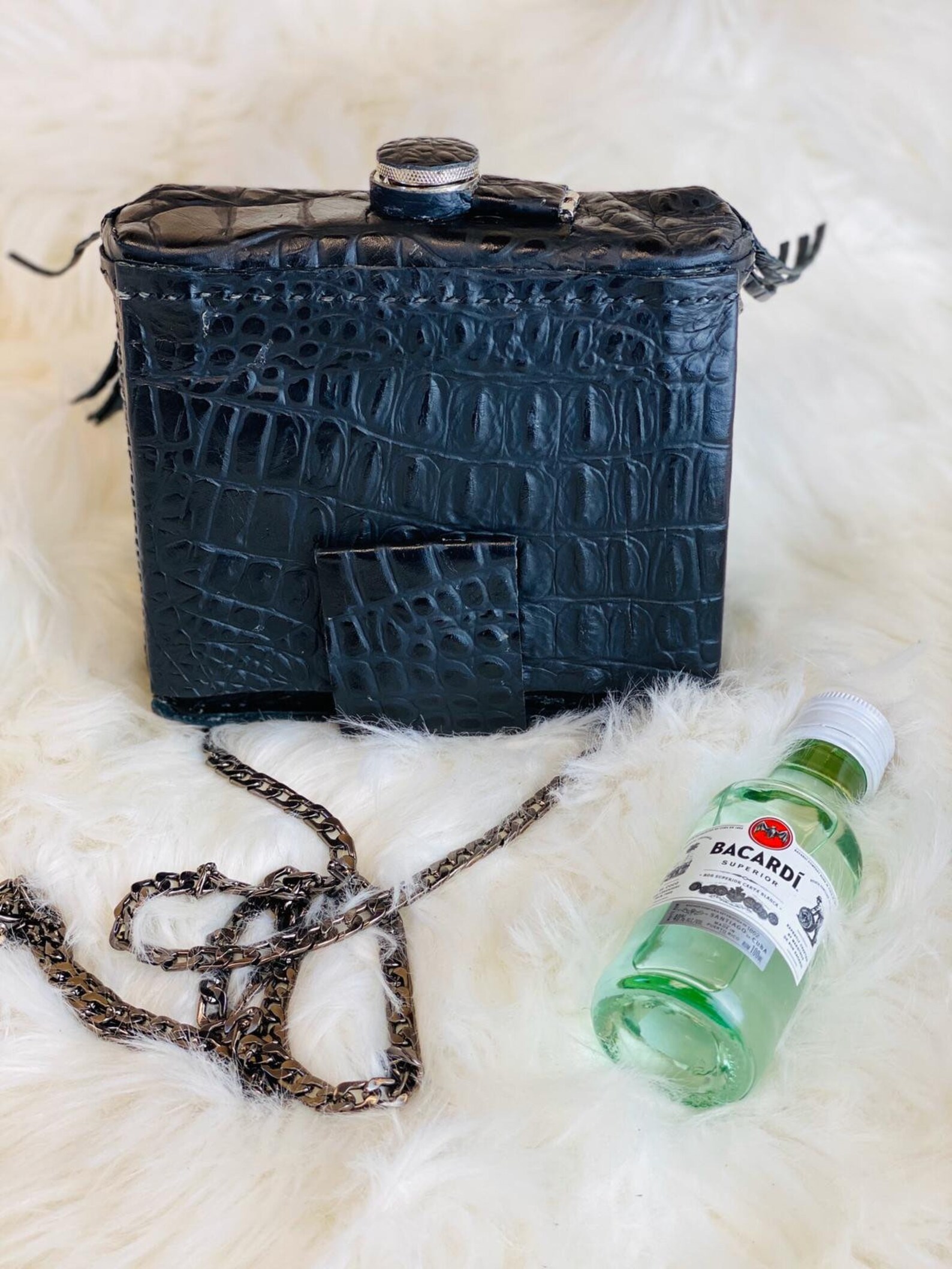 32 oz gift set hip flask evening purse wine purse alcohol Etsy