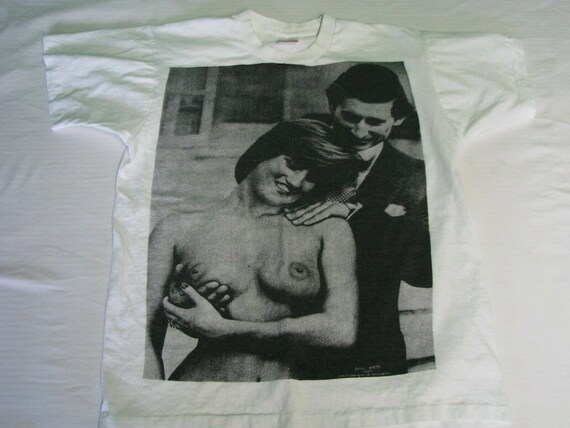 Vintage 90s Princess Diana Topless Savage Shirts A