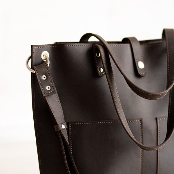 Minimalist leather tote bag,Leather personalized custom Mother Day gift,Leather tote bag,Leather bag,Bag women,Laptop bag,Work bag women